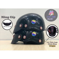 [TẶNG TEM BIKER] Nón Bảo Hiểm CHÍNH HÃNG TITAN - Sơn Nhiều Màu - Phủ Nano - Gắn 7 Ốc Salaya + Mèo Thần Tài May Mắn