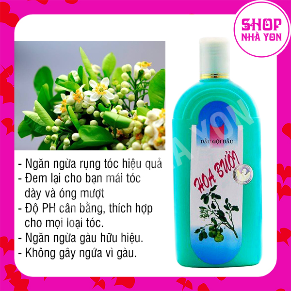 Thorakao Dầu Gội Dầu Hoa Bưởi 500Ml Chiết Xuất Tinh Dầu Bưởi Giúp Tóc Óng Mượt