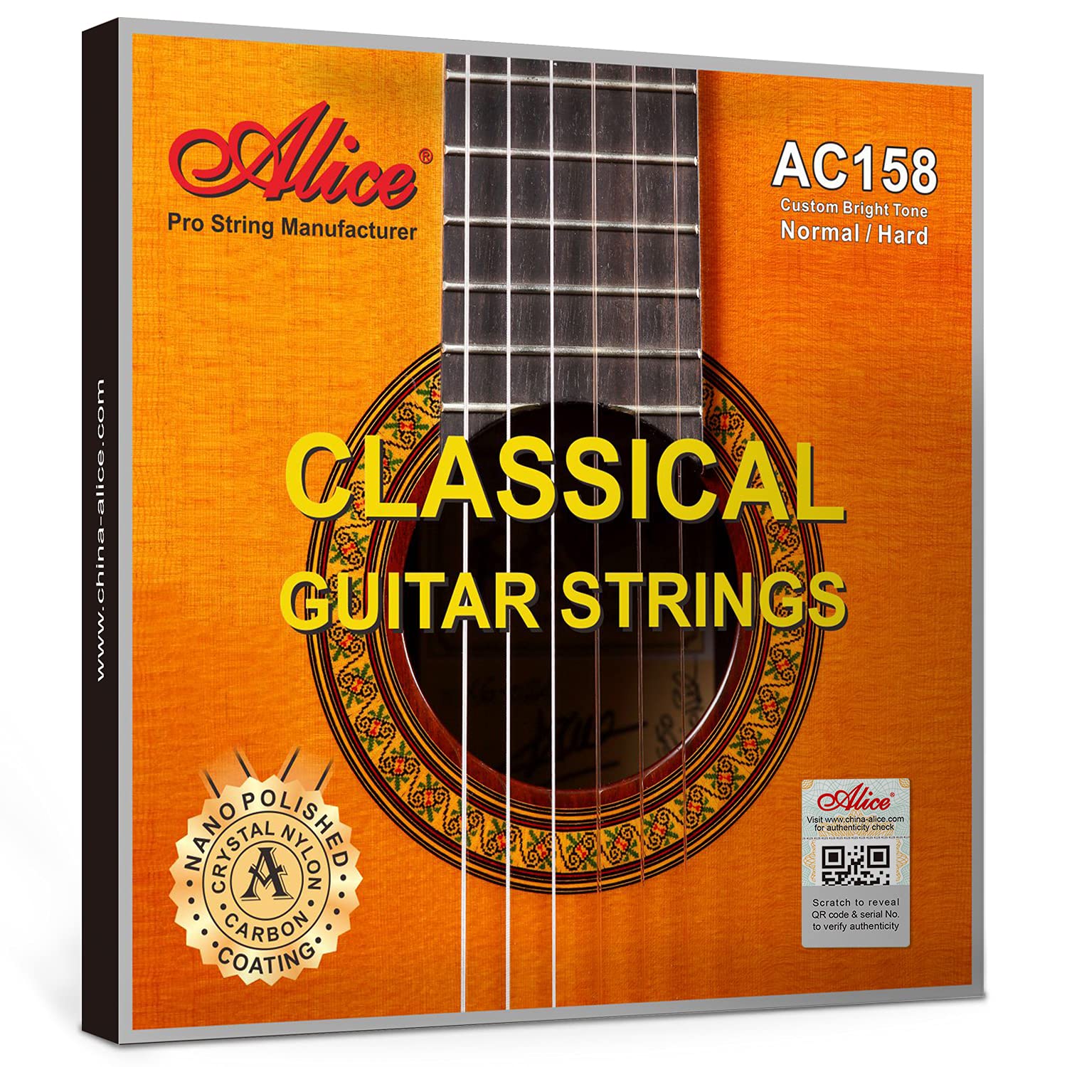 Bộ dây đàn guitar classic Alice AC158 dây guitar nilon Cao cấp dành cho guitar cổ điển - Duy Guitar Store