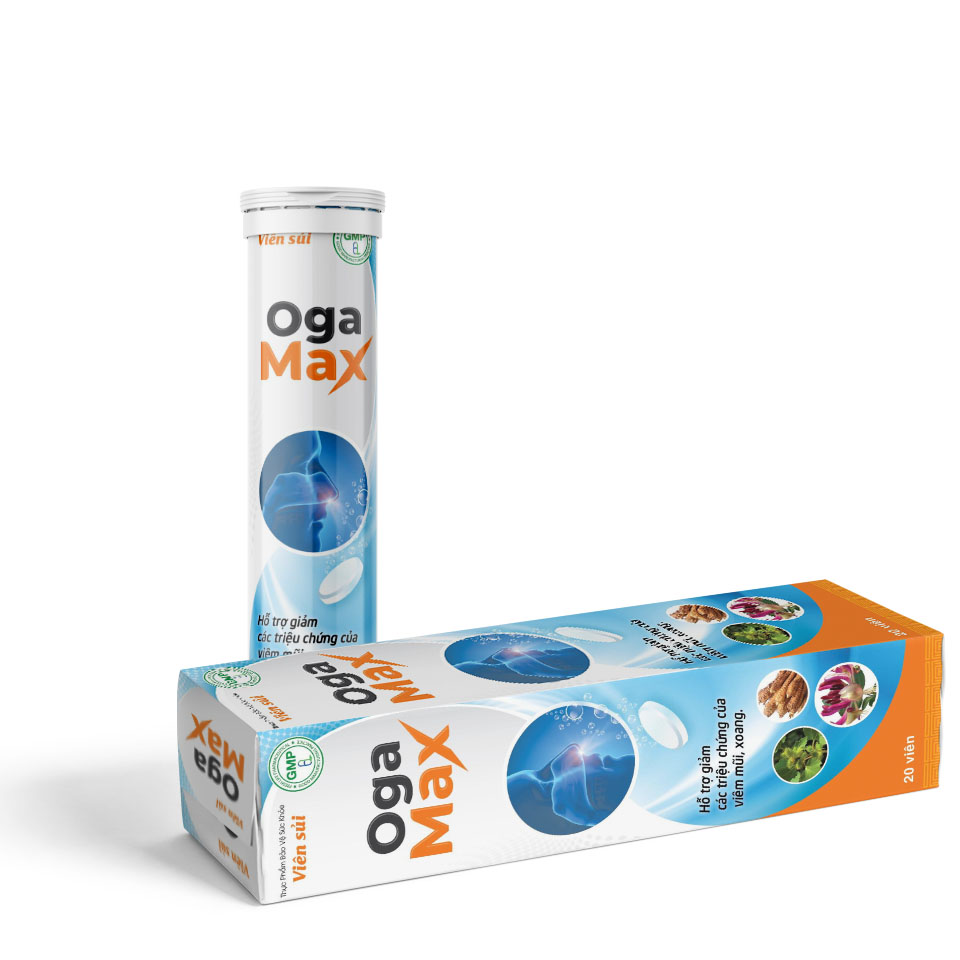 OGA MAX - Hỗ Trợ Viêm Xoang Mũi Dị Ứng Bằng Công Nghệ Mới (Lọ 20 Viên)