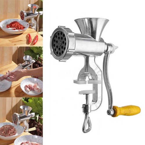 [HCM]Máy Xay Thịt Bằng Tay Đế Kẹp Bàn Inox. Dụng cụ Cối xay thịt cối xay thực phẩm đa năng - Máy xay