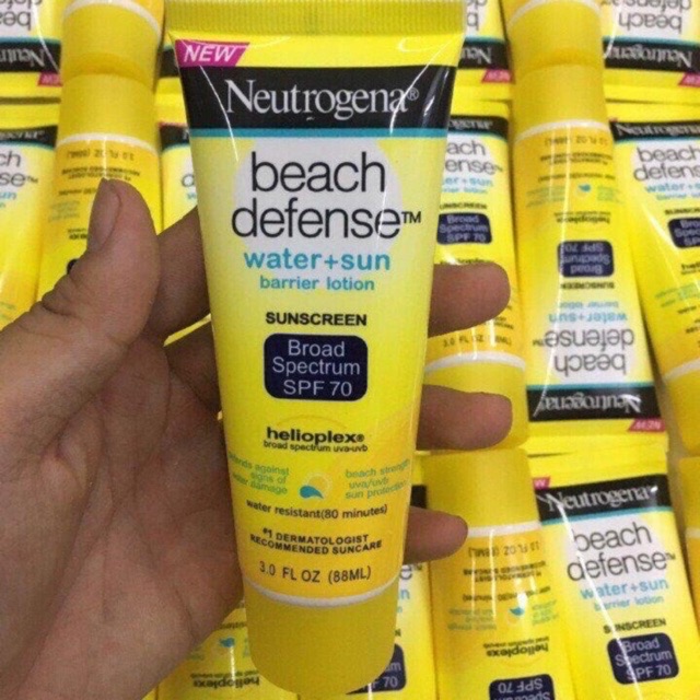 Kem chống nắng Neutrogena Beach Defense SPF 70 tuýp 88ml của Mỹ