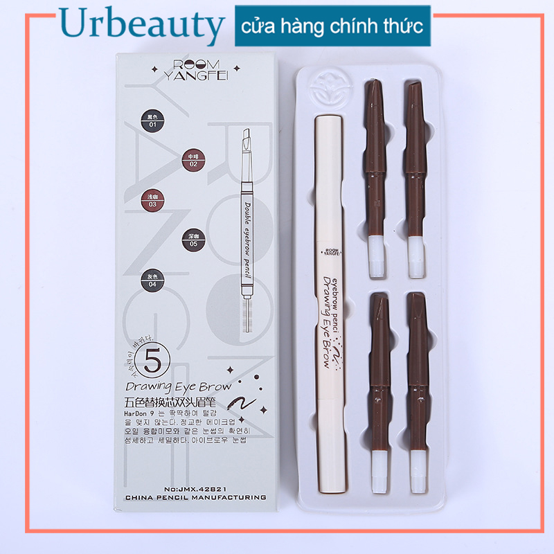 [HCM]【Urbeauty Mall】Chì kẻ chân mày – chì kẻ mày 5 màu – Chì kẻ lông mày 2 đầu – phụ kiện làm đẹp cho các bạn nữ