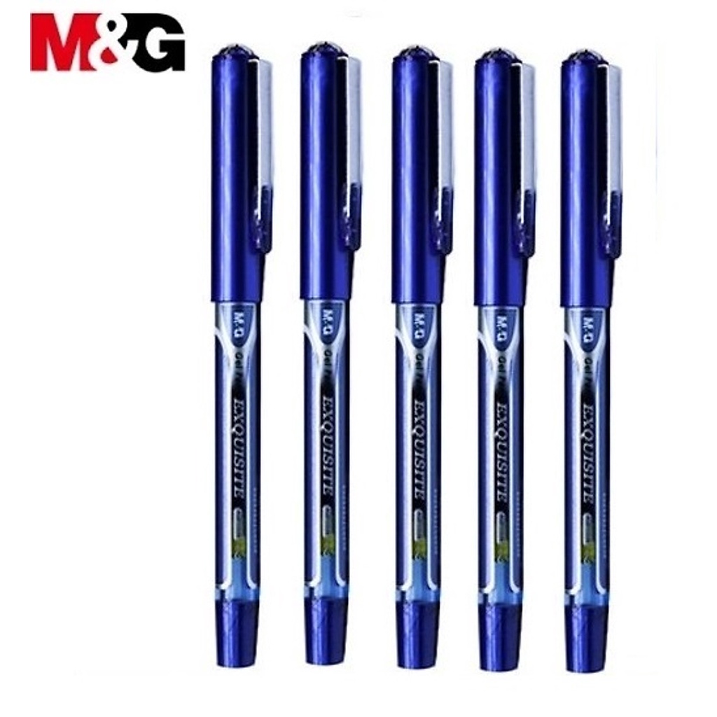 Combo 5 chiếc Bút kí MG 0.5mm - Bút Gel Exquisite AGP11535 0.5mm. Ruột thay thế AGR65245/MG-6139