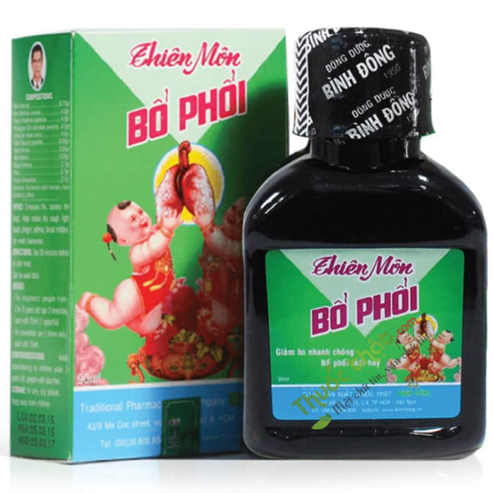 Thiên Môn Bổ Phổi Trẻ Em Chai 90Ml - Bổ Phế - Giảm Ho Cho Bé