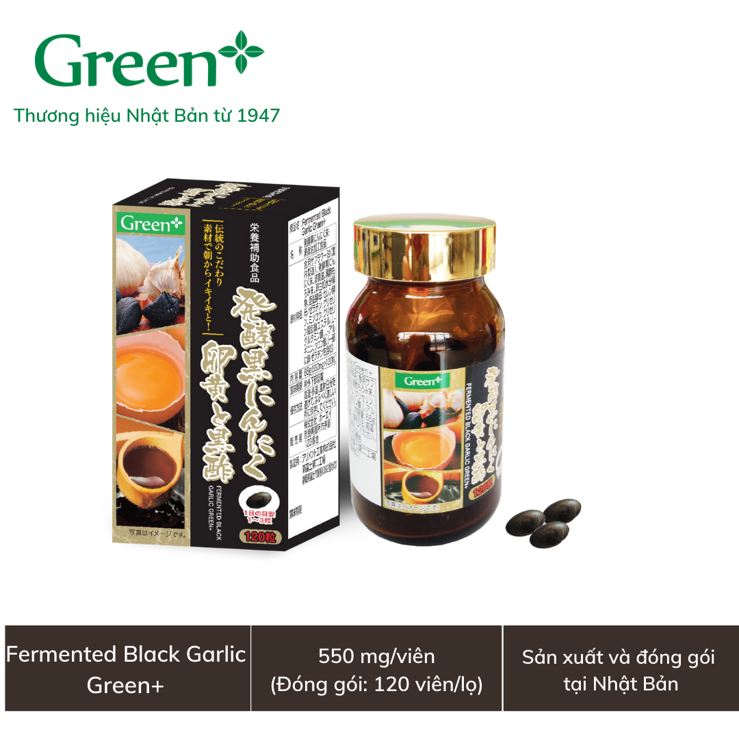 [Hcm]Viên Tỏi Đen Giấm Đen - Fermented Black Garlic Green+