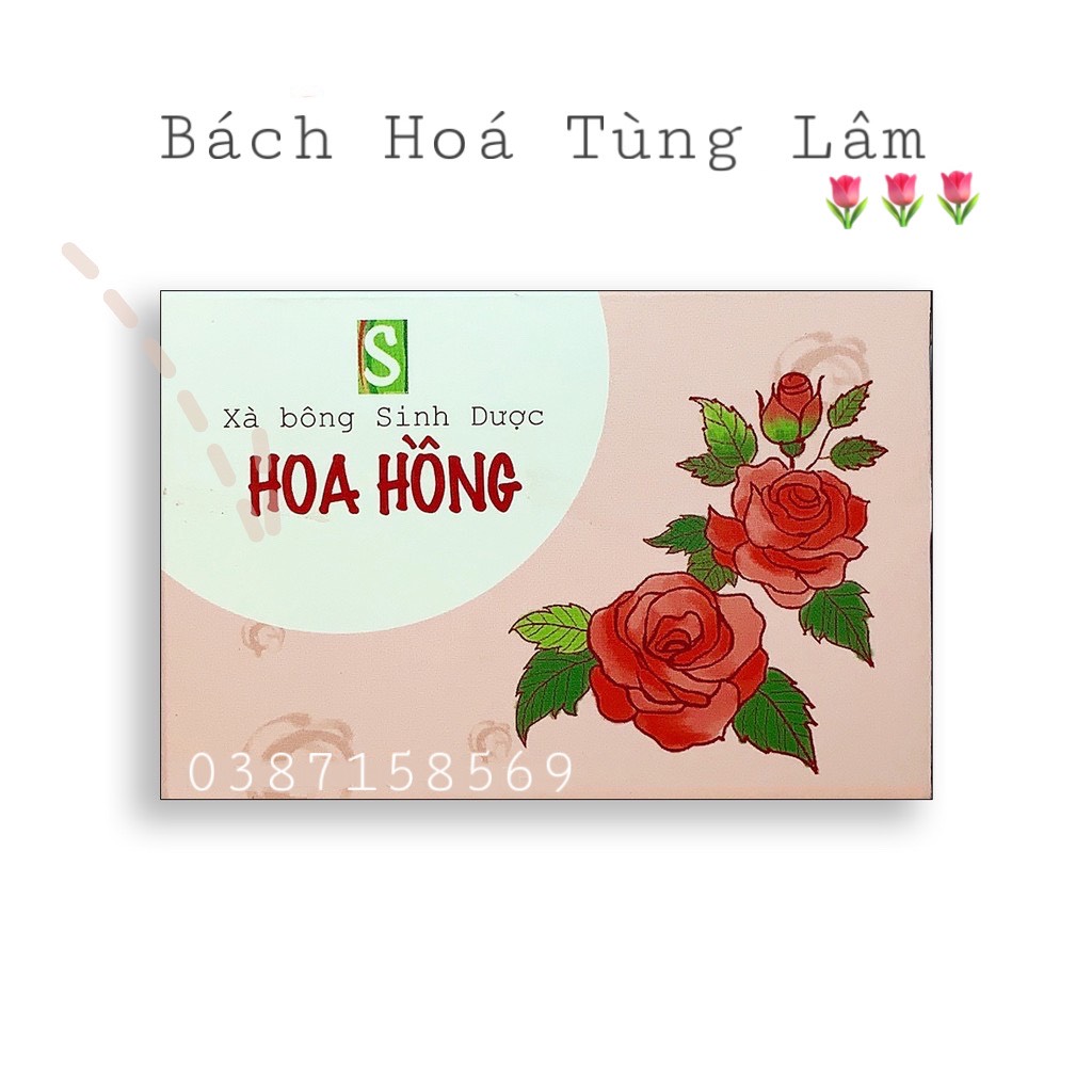 Xà Bông Sinh Dược Hoa Hồng - Làm Sạch Da Dưỡng Da Mềm Mịn Thư Giãn Với Thảo Mộc Tự Nhiên Và Hoa Hồng