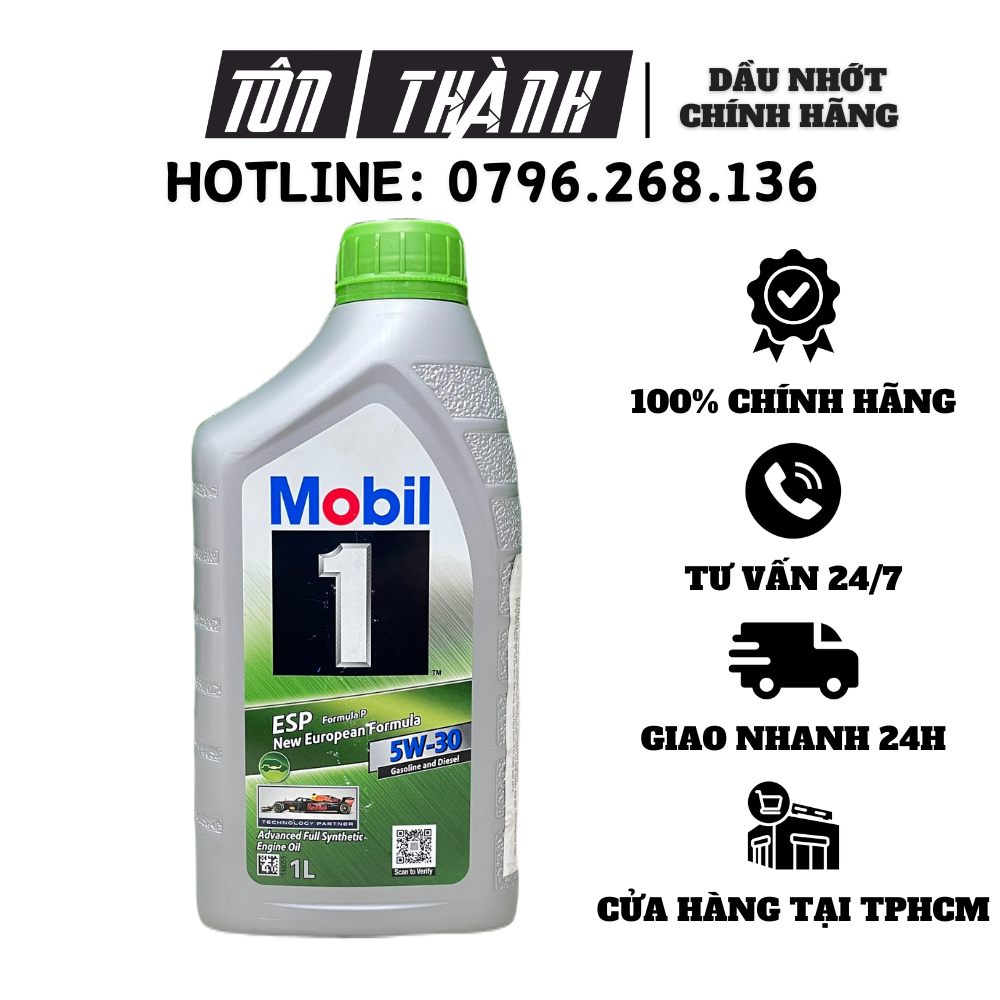 [ Hàng Chính Hãng ] Dầu nhớt tổng hợp dành cho xe tay ga và ô tô nhập khẩu Châu Âu MOBIL 1 ESP Formu