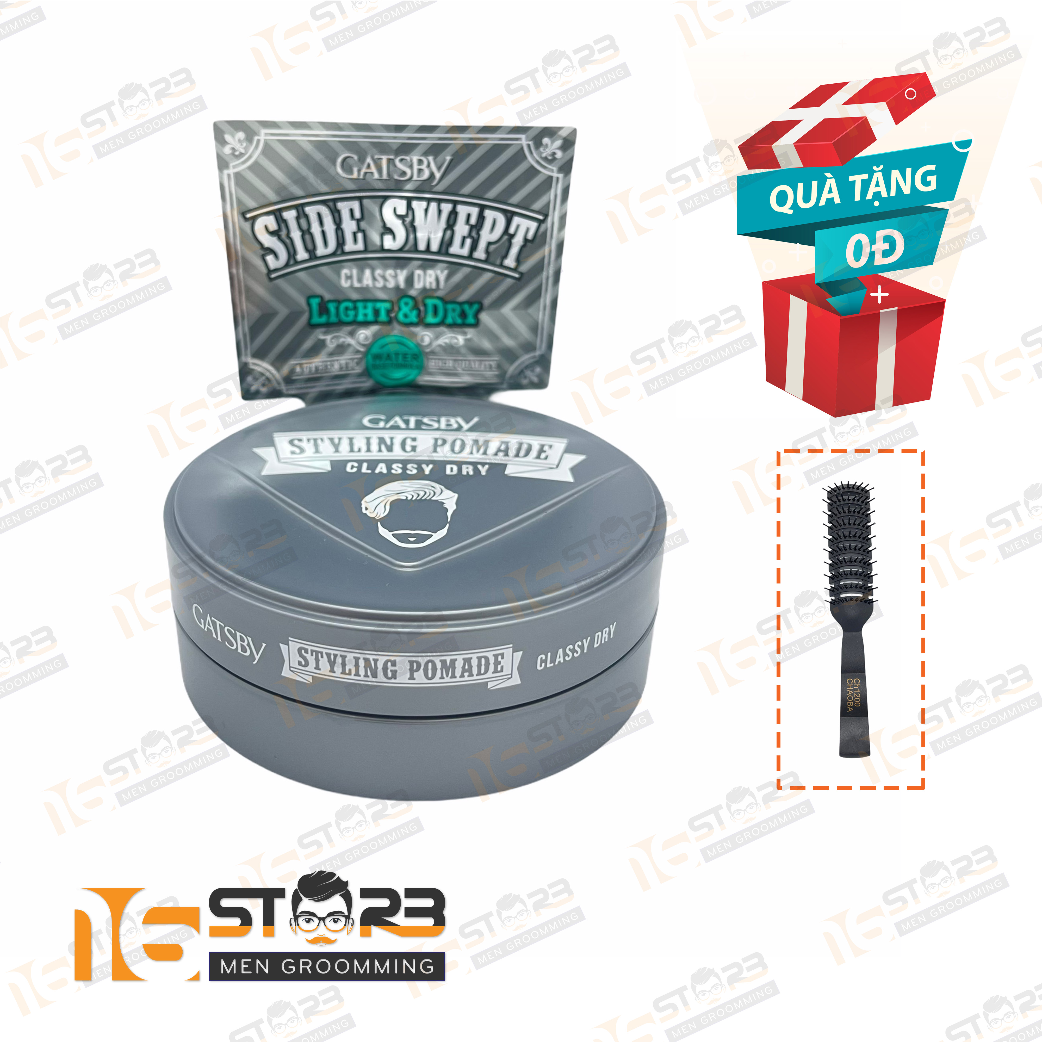 Sáp Vuốt Tóc Gatsby Styling Pomade Classy Dry 75G [Chính Hãng]