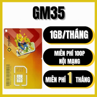 Sim 4G GMobile Sóng Mobifone Miễn Phí 1 Tháng Đầu Truy Cập 1GB Mỗi Tháng Tốc Độ Cao Kèm Gọi Nội Mạng Ngoại mạng Không Mất Phí GM35 | FREESHIP - CHƯA KÍCH HOẠT
