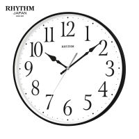 Đồng hồ treo tường Nhật Bản Rhythm CMG620NR02- Kt 30.5 x 4.0cm 690g Vỏ nhựa. Dùng Pin.