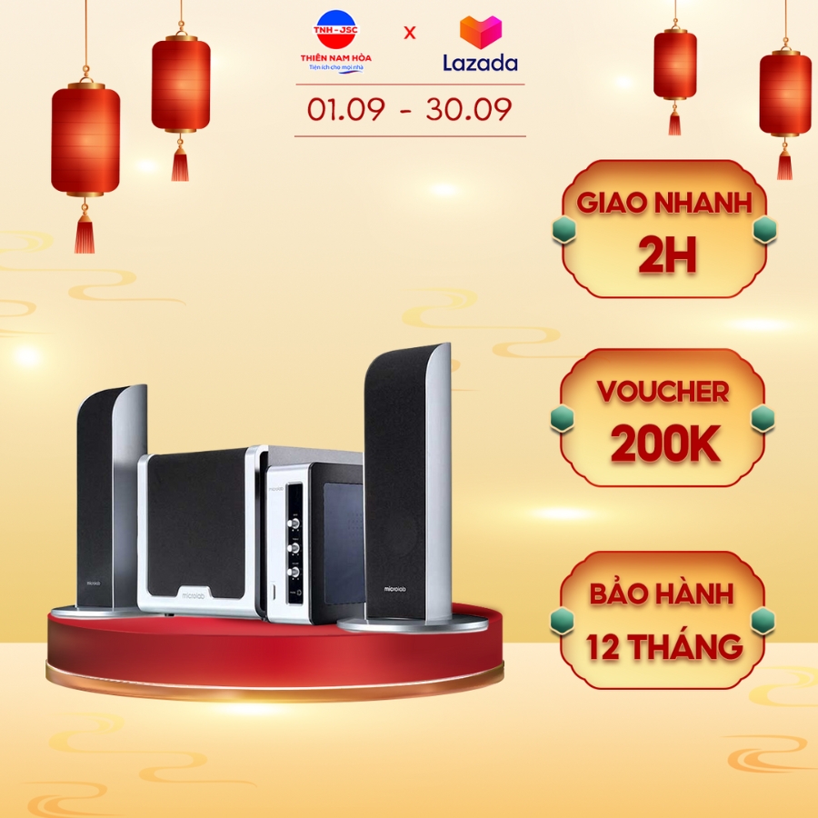 LOA VI TÍNH ĐỂ BÀN MICROLAB FC361BT - Bluetooth - Âm bass mạnh - Hàng chính hãng - BH 12th