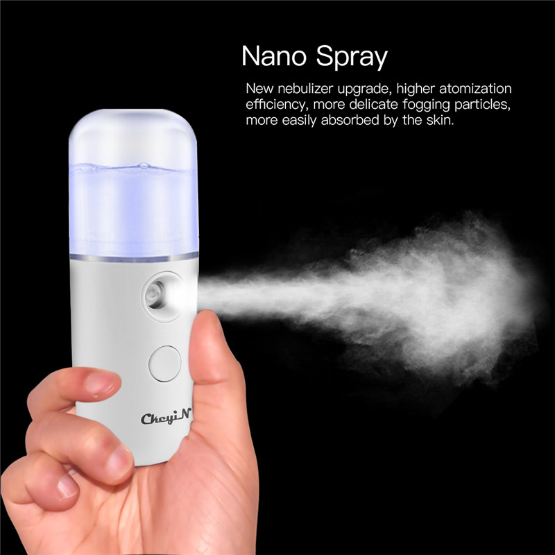 Máy Xông Hơi Mặt Ckeyin Nano 30Ml Máy Phun Sương Cầm Tay Có Thể Tạo Độ Ẩm Cho Hệ Thống Spa Xông Hơi Tại Nhà Có Thể Sạc Lại Usb [Thao8]