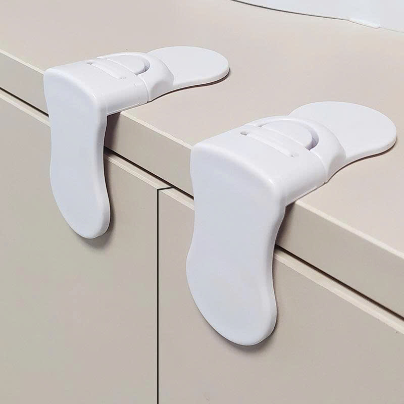 COMBO 5 Khóa Gài Tủ Lạnh An Toàn Cho Bé Chốt Khóa Ngăn Kéo Cửa Tủ Chống Kẹt Tay Trẻ Em / Khóa Tủ Lạnh & Tủ Khóa An Toàn Chống Mở Cửa Dành Cho Trẻ Em