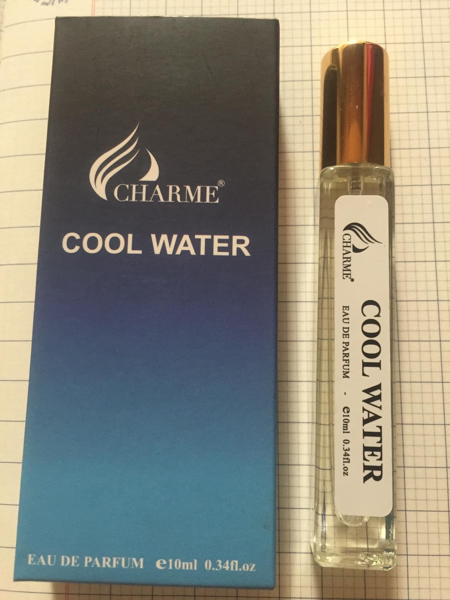 Nước hoa nam Charme Cool water 10ml chính hãng - Mát mẻ Thanh lịch