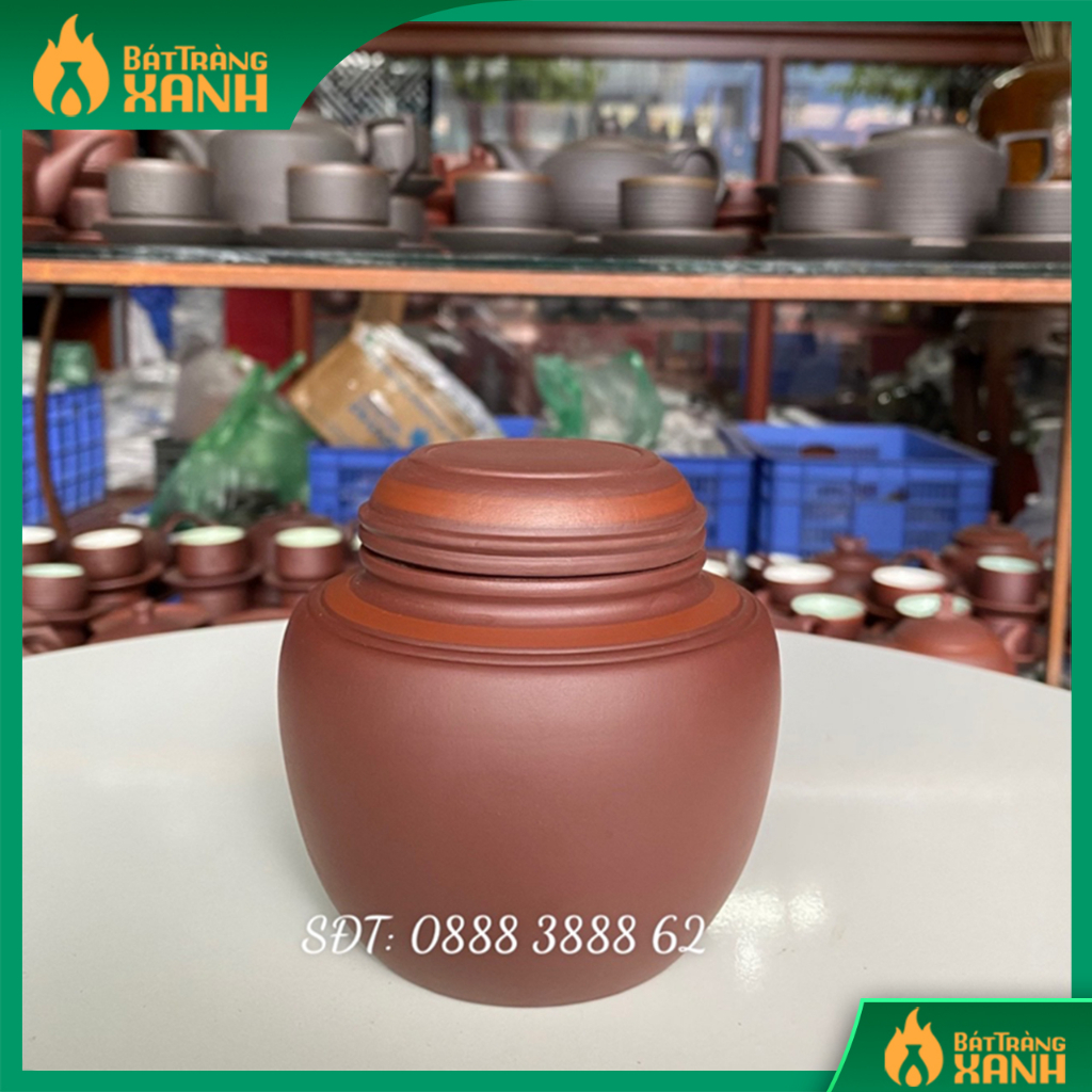 Bình Đựng Trà Gốm Bình Đựng Trà Bát Tràng Hũ Đựng Trà Lọ Đựng Chè Khô
