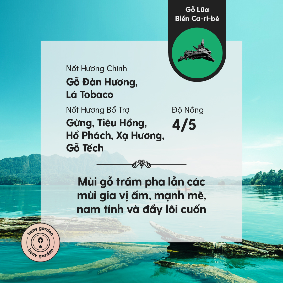 Tinh Dầu Thơm Phòng Khuếch Tán Nhóm Gỗ HENY GARDEN