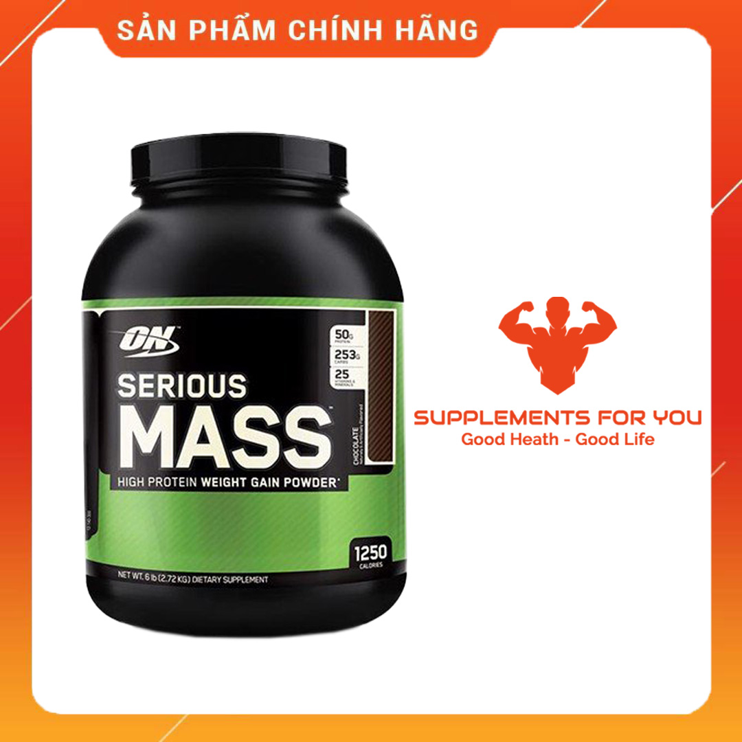 Sữa Dinh Dưỡng Tăng Cân Nhanh Cho Người Gầy On Serious Mass 6Lbs 2.7Kg