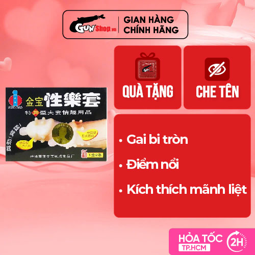 Bao cao su G-old Gai và bi - Hộp 2 cái | GUNSHOP VIỆT NAM