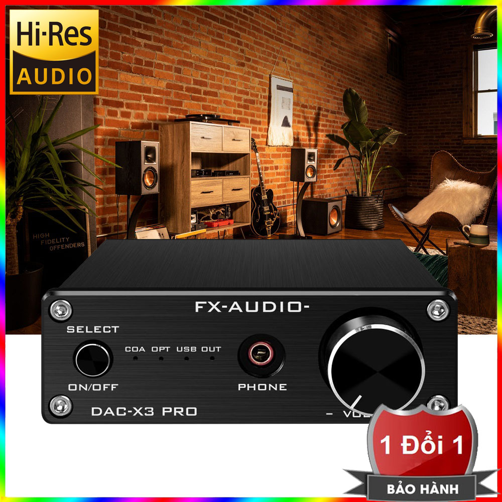 DAC giải mã âm thanh FX-AUDIO X3 Pro - Bộ giải mã âm thanh FX AUDIO X3 Pro - Đầu DAC giải mã âm than