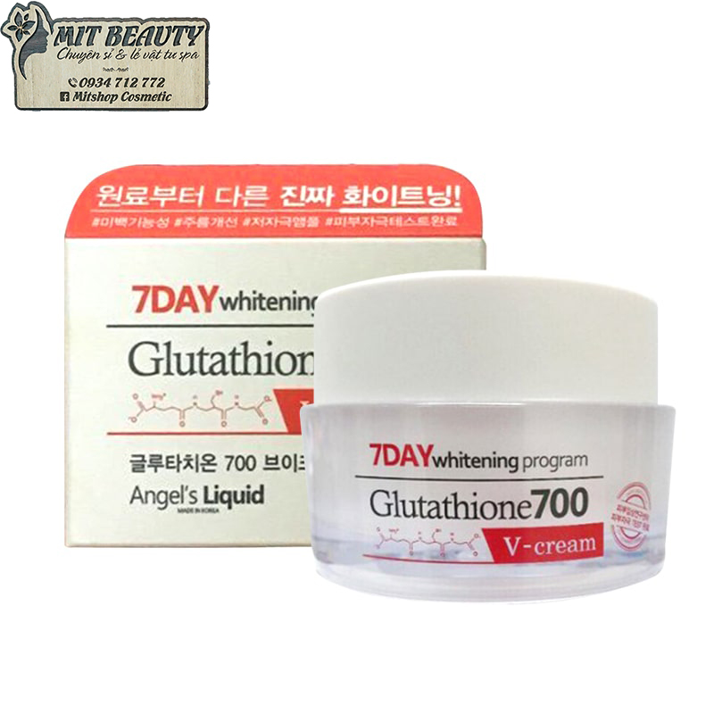 [HCM]Kem Dưỡng Trắng Da 7 Day Whitening Program Glutathione 700 V-Cream