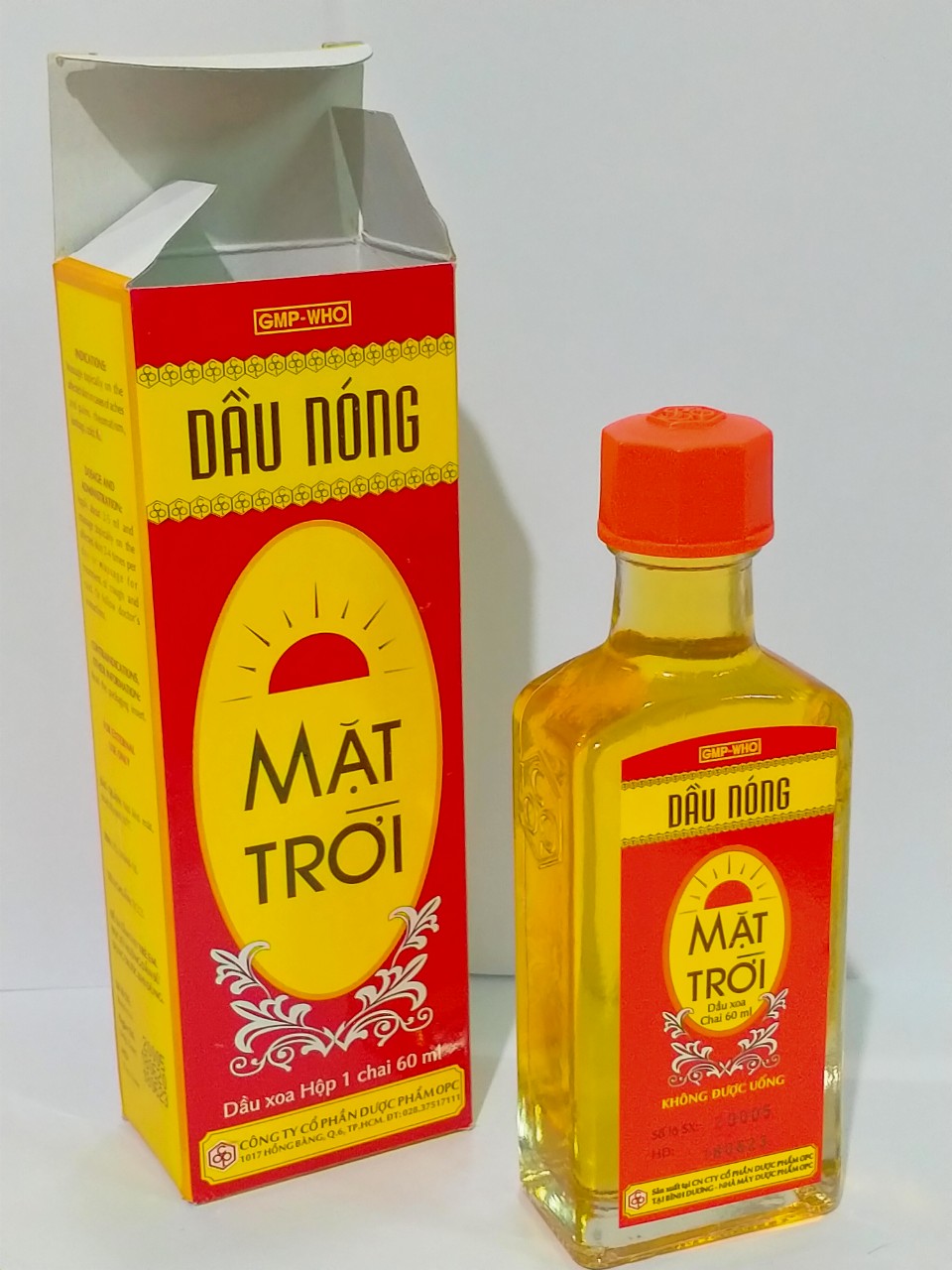 Dầu Nóng Mặt Trời Chai 60Ml