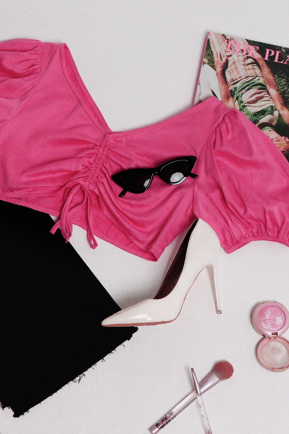 [NHẬP MÃ NOVFALAZSOCIAL02 GIẢM 40K ĐƠN 199K  ] Áo rút nhún MAYBI hồng sen