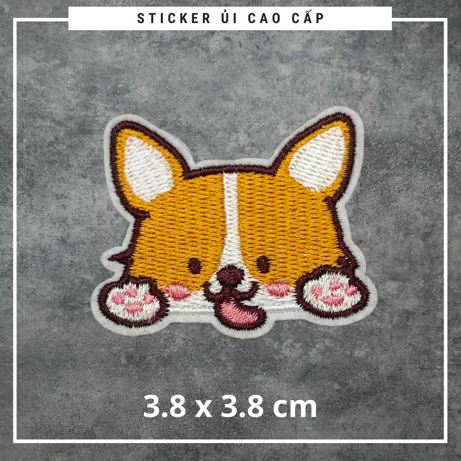 Sticker ủi áo cao cấp CÓ SẴN KEO ỦI sticker dán quần áo dùng làm miếng vá quần áo rách tran