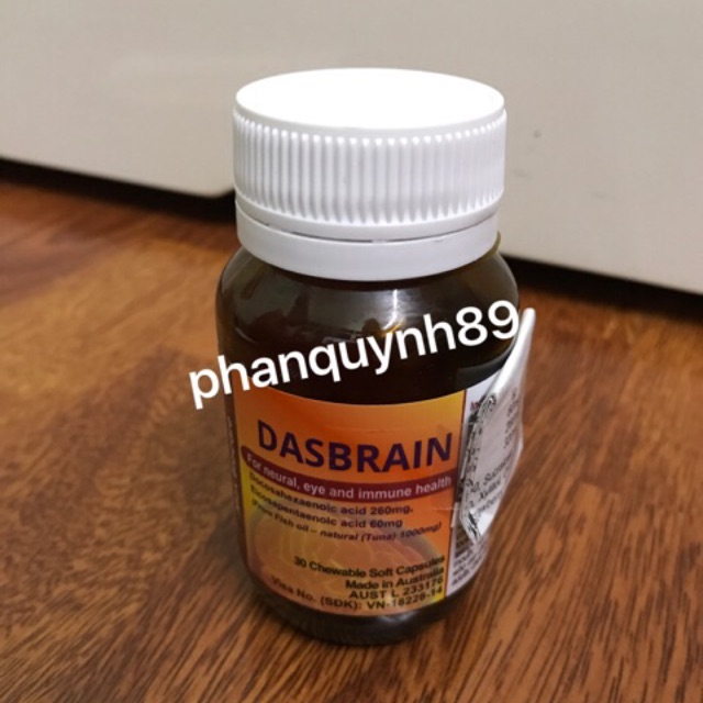 Dasbrain Lọ 30 Viên - Tốt Cho Mắt Thần Kinh Và Hệ Miễn Dịch