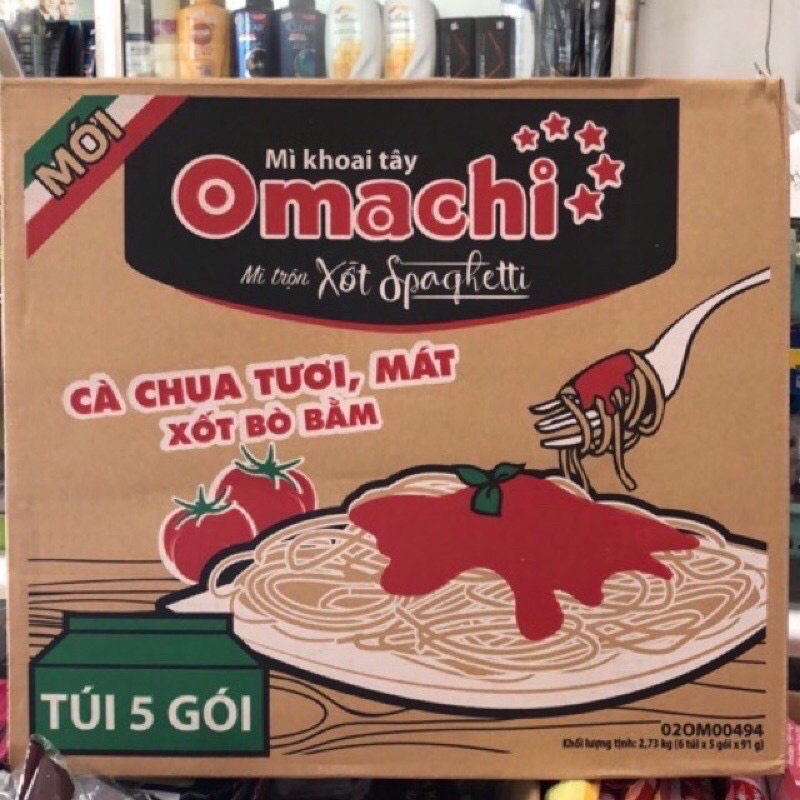 Thùng 30gói Mì trộn Omachi xốt Spaghetti(Hàng mới 100%)