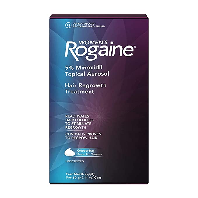 [Hcm]Set 2 Kem Mọc Tóc Nữ Rogaine Hair Regrowth Treatment Foam 120Ml