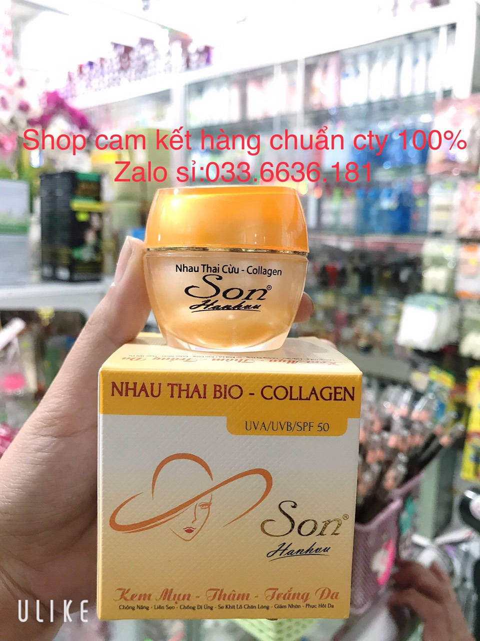 kem SON nhau thai cừu- collagen mụn thâmtrắng dachống nắngse khít lỗ chân lônggiảm nhờnphục hồi da 10g [ chuẩn hàng cty 100%]