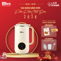 Máy Làm Sữa Hạt OLIVO CB400 PRO – Máy Xay Nấu Đa Năng – Nắp Inox 304 – Lưỡi Dao 10 Cánh – Dung Tích 600ML – Công Suất 750W