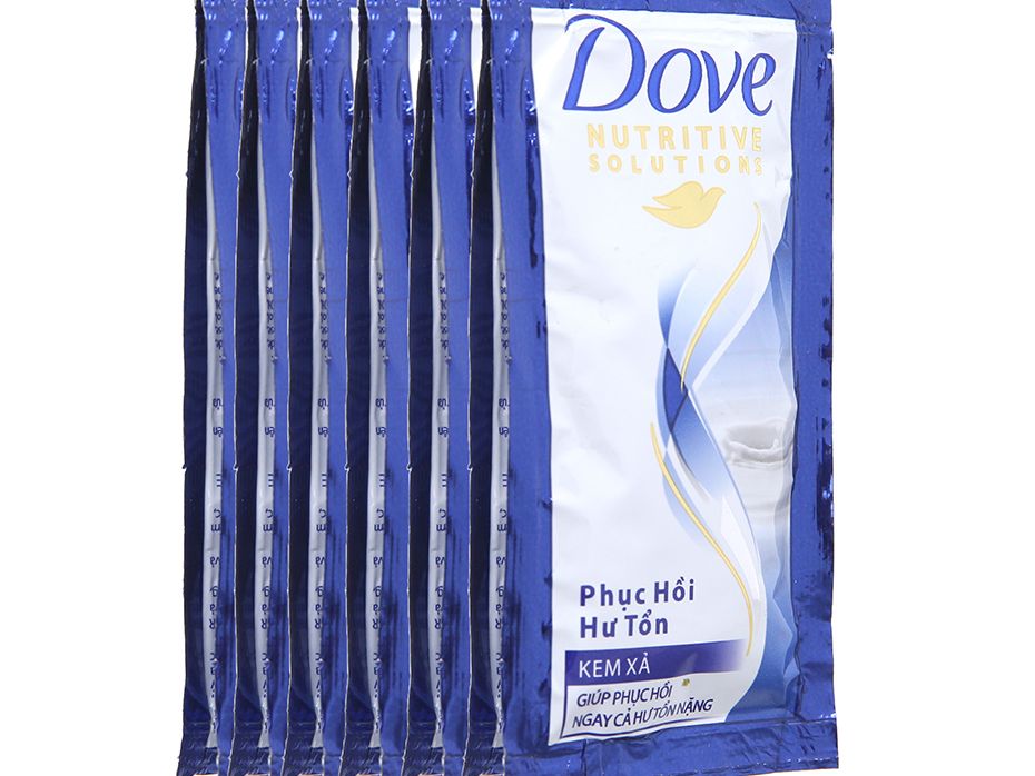 [HCM]Combo 10 Dây Dầu Xả  DOVE PHỤC HỒI HƯ TỔN 6G (dây 12 gói )