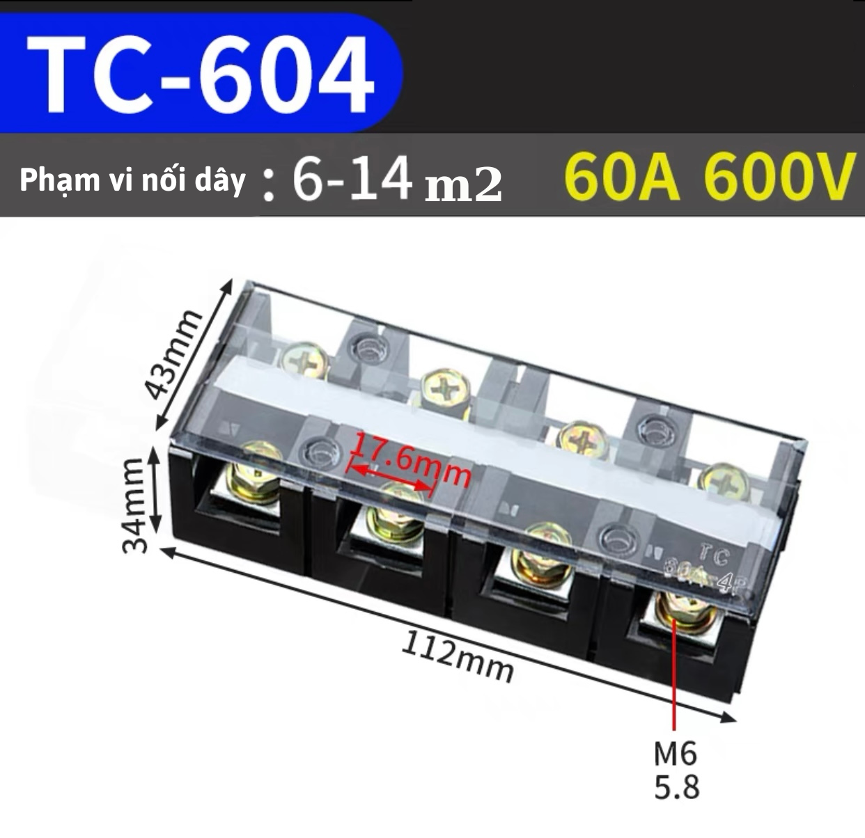 cầu đấu điện domino đủ kích thước cầu đấu dây điện cầu đấu terminal blockcầu nối dây điệndomino nối 