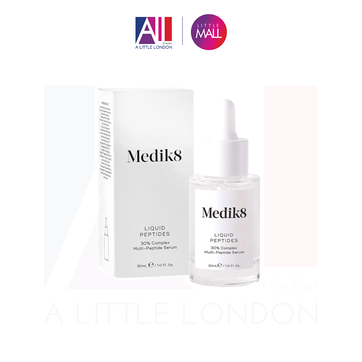 Serum Cấp Ẩm Chống Lão Hóa Medik8 Liquid Peptides 30% Complex Multi - Peptide Serum 30Ml (Bill Anh)