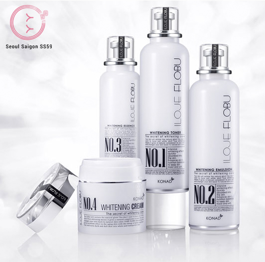 Bộ Sản Phẩm Iloje Flobu Whitening Dưỡng Trắng Nâng Cao