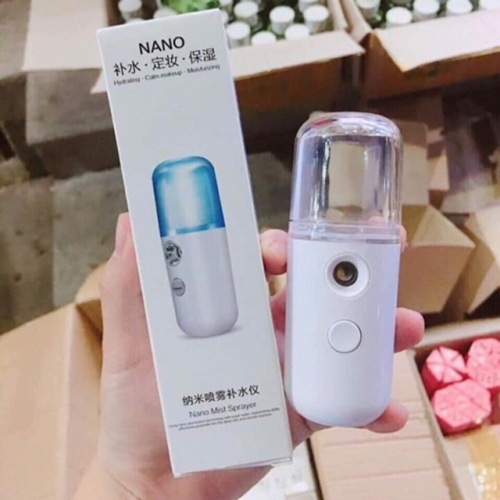 Máy Xông Hơi Mặt – Phun Xương Nano Mini Cầm Tay Nhỏ Gọn – Dưỡng Da Cấp Nước – Kèm Sạc Điện