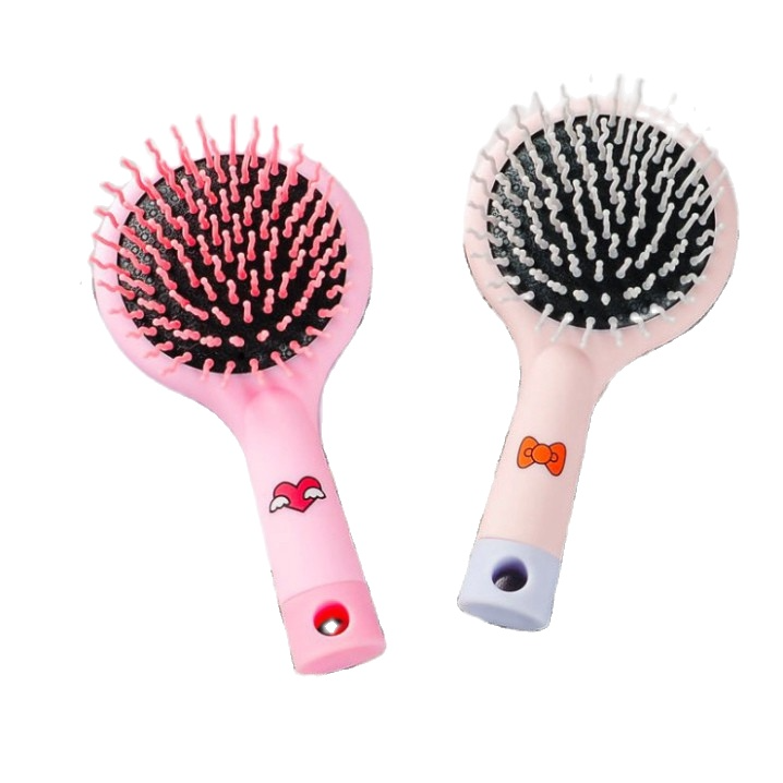 Lược Chải Tóc Kèm Gương Có Cán