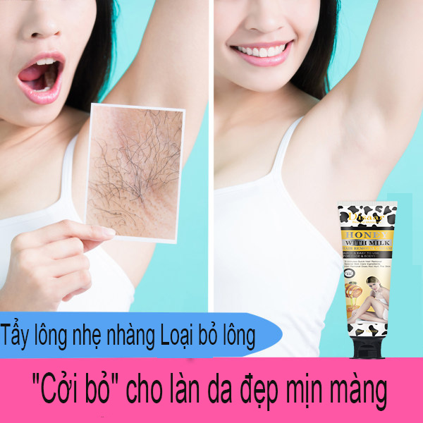 Kem tẩy lông tẩy lông sạch vĩnh viễn Sáp Tẩy Lông Wax Tẩy lông vùng chân tay nách và bikini nam nữ có thể sử dụng tẩy sạch cả lông cứng đầu nhất.