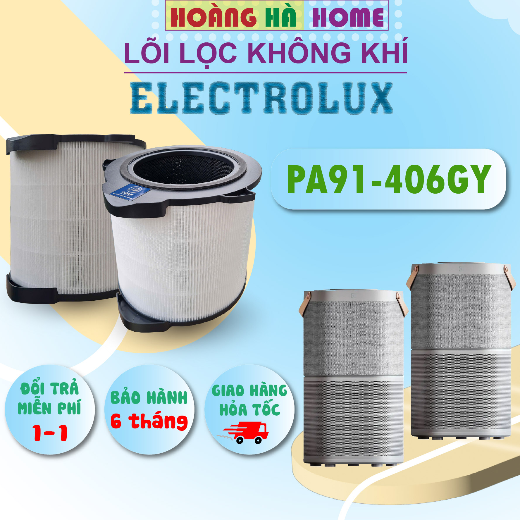 Lõi lọc không khí Electrolux PA91-406GY - Màng lọc không khí Electrolux PA91-406GY - Tấm lọc không k