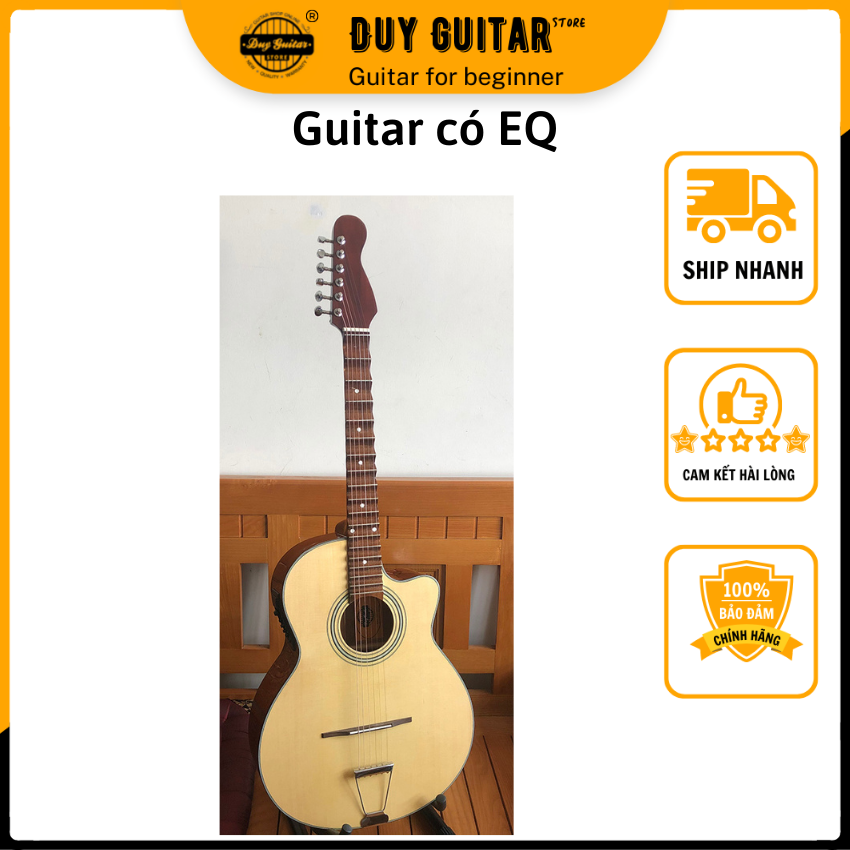 Đàn guitar phím lõm vọng cổ DVC100X có EQ 7545R đàn guitar vọng cổ cho Âm thanh mùi chuẩn cổ nhạc Du