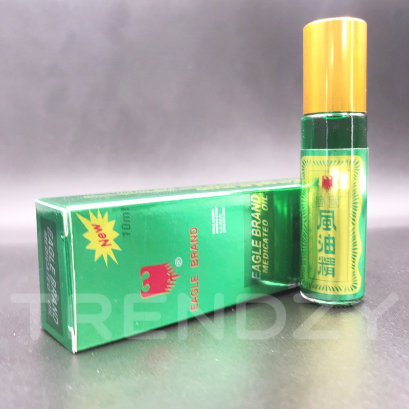 [Hcm]Dầu Gió Xanh Con Ó 10Ml Singapor Dạng Lăn Chấm Dứt Đau Đầu Mệt Mỏi 3 Ratings