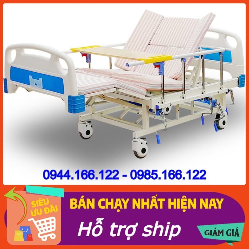 Giường Bệnh Nhân Cao Cấp 4 Tay Quay Đa Chức Năng ( Giá 10000000 )