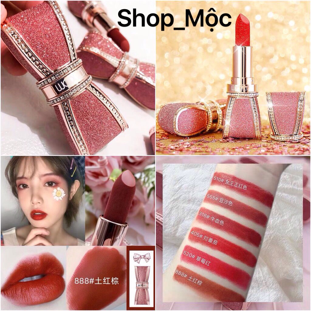 Son Thỏi Hình Nơ Wodwod Diamond Enamel Bow Líptick Nội Địa Trung Sản Phẩm Đa Dạng Chất Lượng Đảm Bảo An Toàn Cho Sức Khỏe Người Dùng Vui Lòng Inbox Để Shop Tư Vấn Thêm