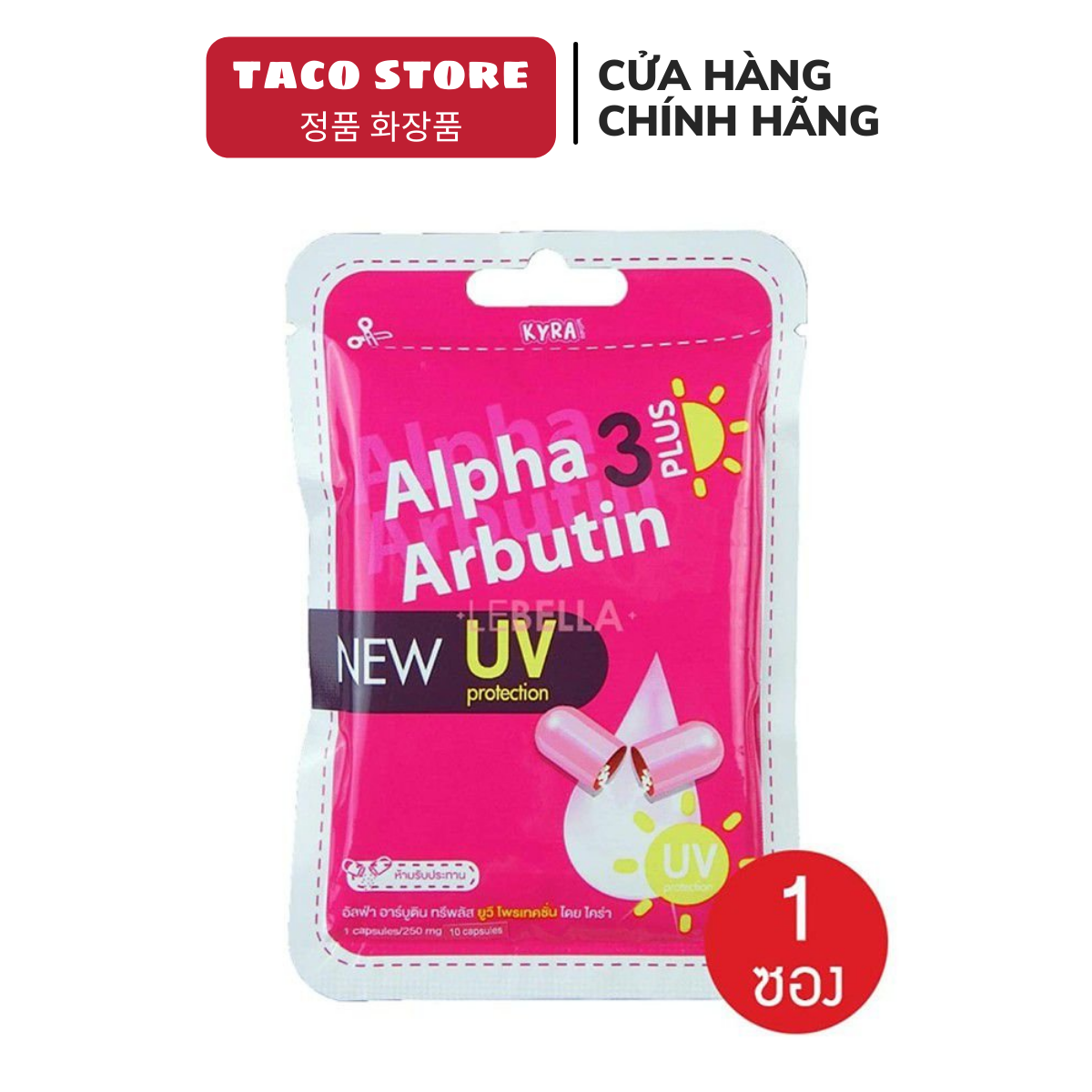 Viên Kích Trắng Da Alpha Arburtin Thái Lan