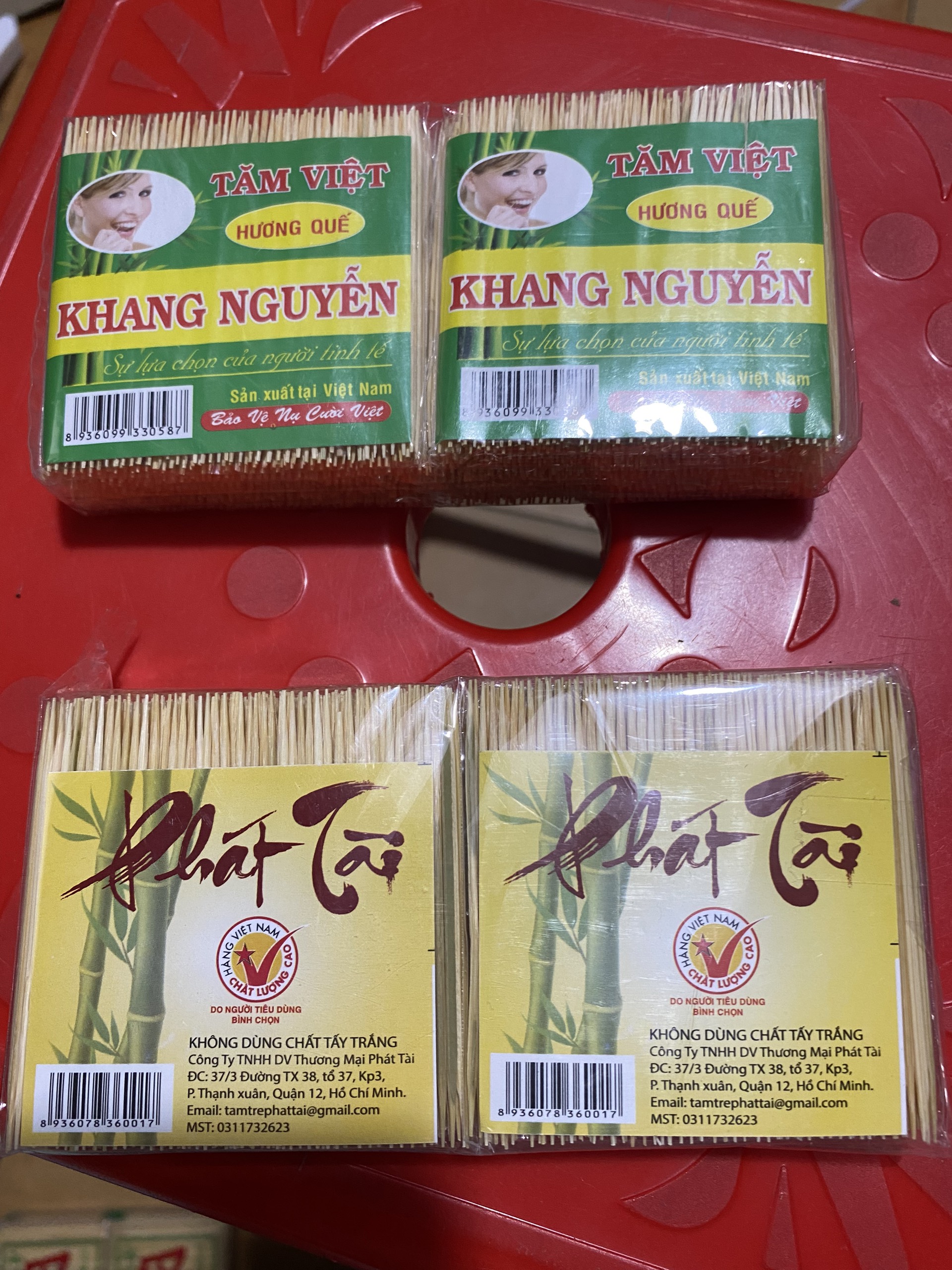 Tăm Tre Hương Quế 1 Gói 10 Tép Nhỏ (100G)