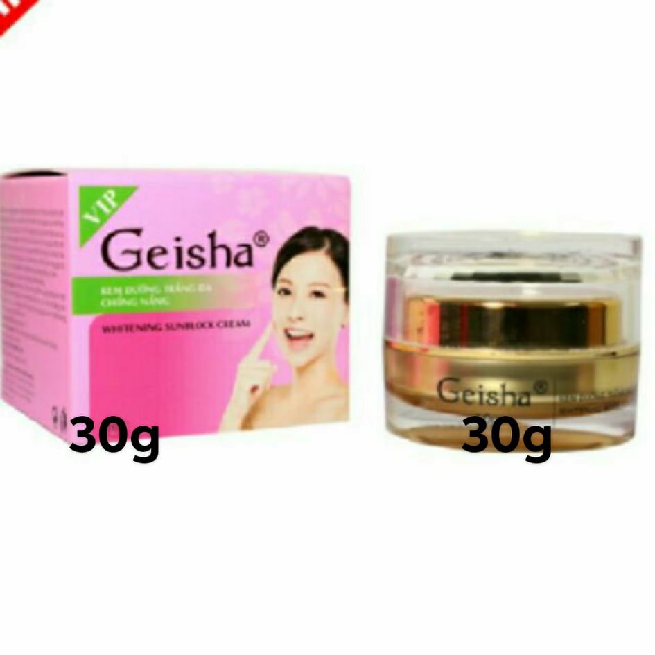 Kem Geisha Dưỡng Trắng Da Chống Nắng 30G Vip