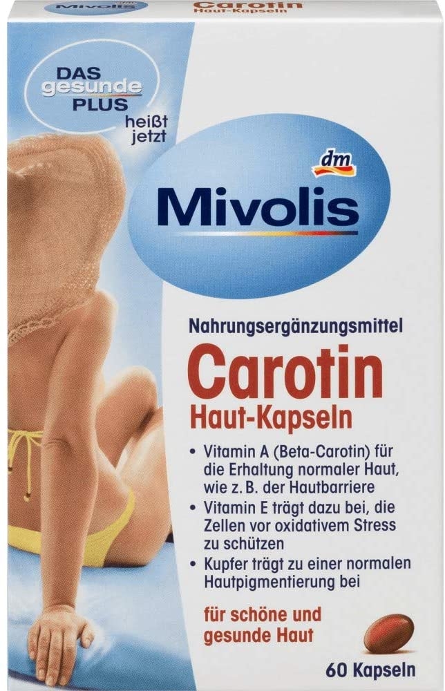Viên uống chống nắng Carotin Mivolis (nội địa ĐỨC) 60v