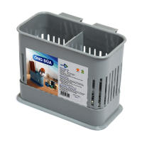 Ống đựng đũa muỗng CS Tashing ống đựng đũa cho quán ăn gia đình gọn nhẹ 2 ngăn tiện lợi nhựa dày chắc chắn màu pastel hiện đại
